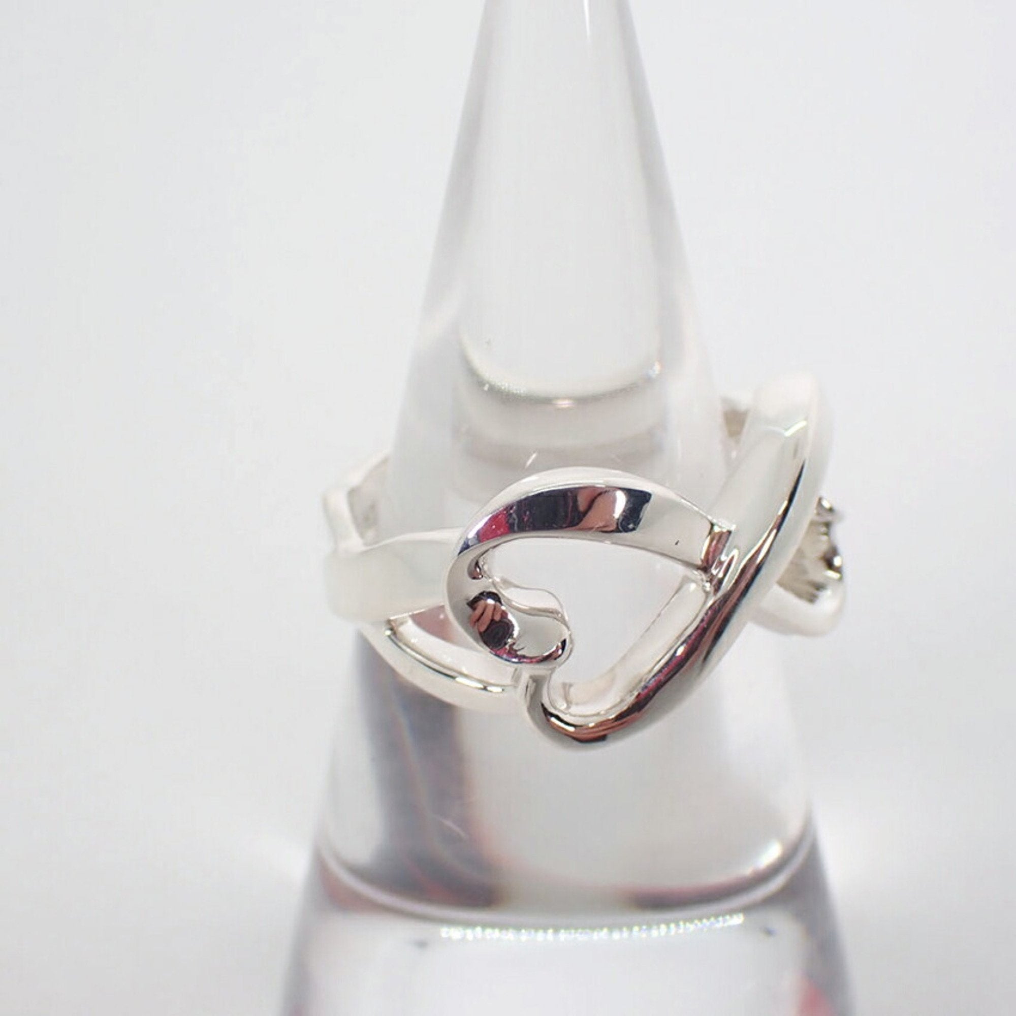 Double Loving Heart Ring Sterling Silver