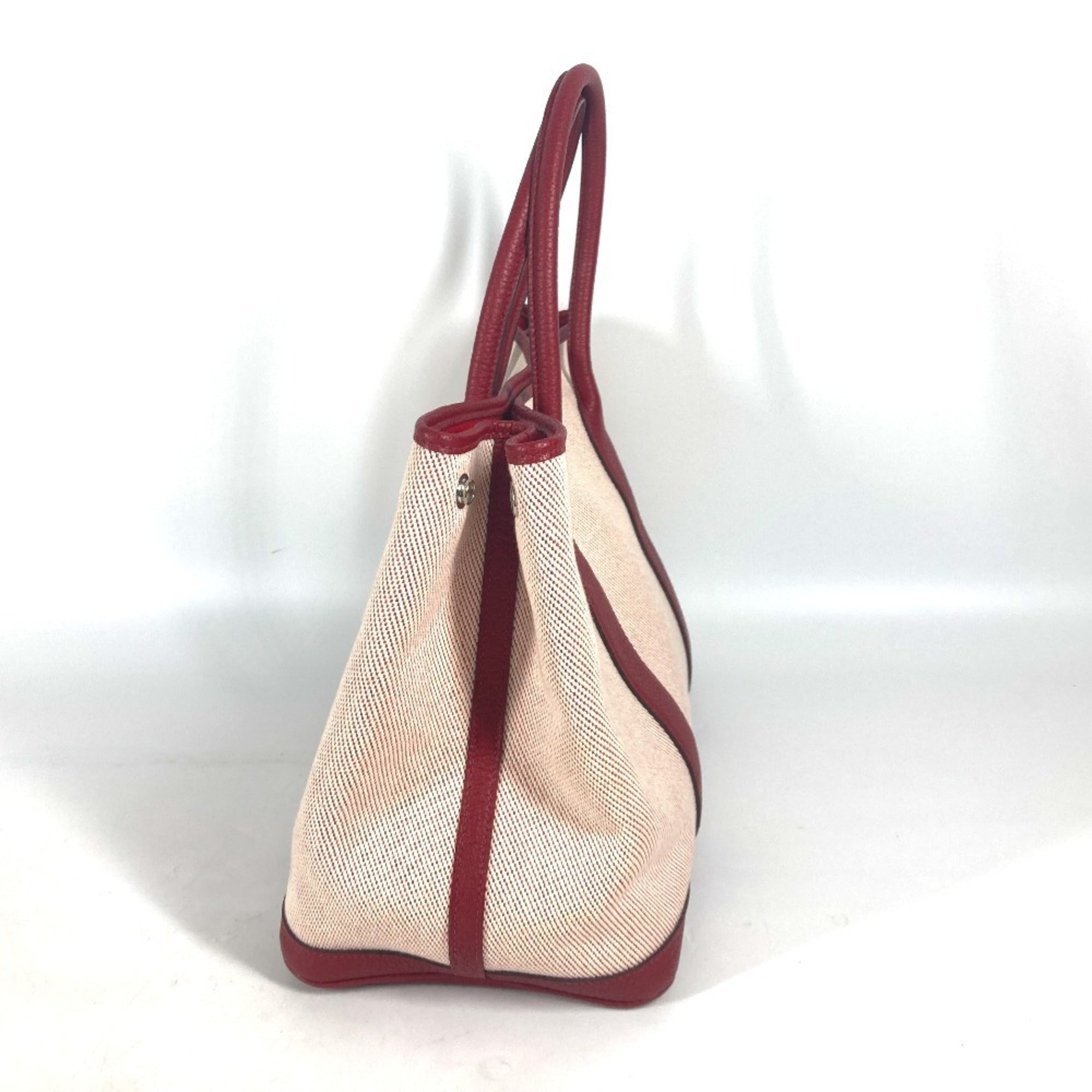 Garden Party Tote Toile and Leather 30