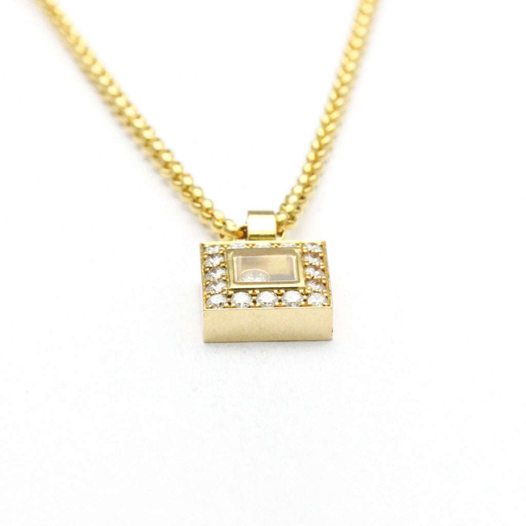 Happy Diamonds Pendant Necklace 18K Yellow Gold and Diamond