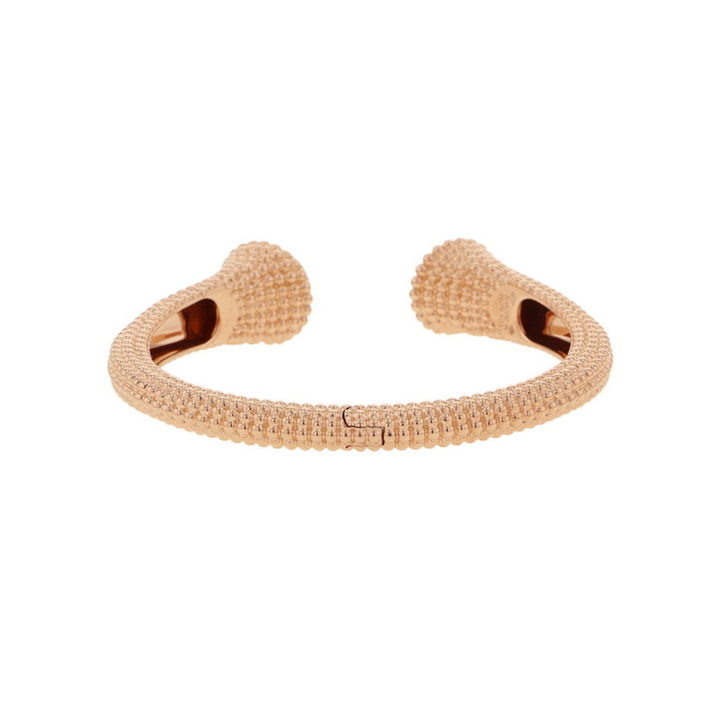 Perlee Bracelet 18K Rose Gold Medium with Carnelian and Diamond