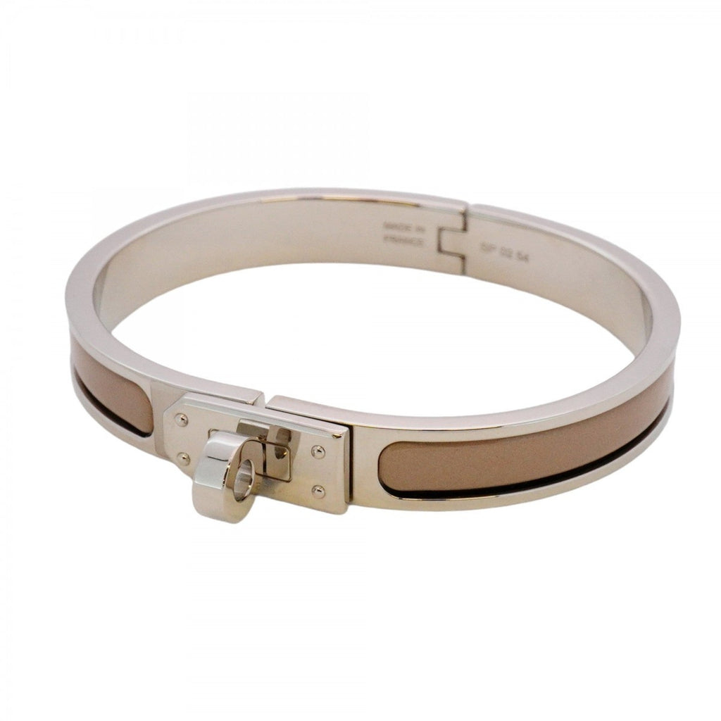 Mini Click Kelly Bangle Metal Beige and Silver Bracelet