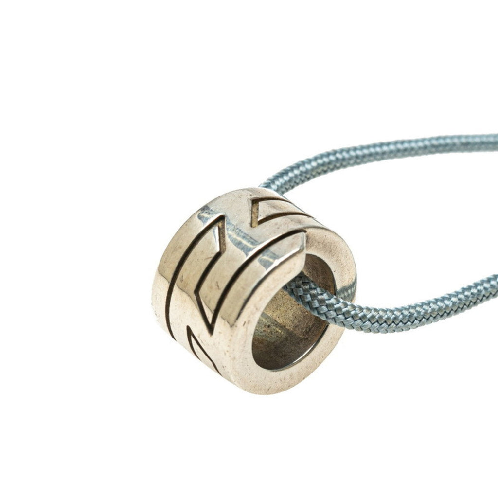 Italique Pendant Necklace Sterling Silver Blue