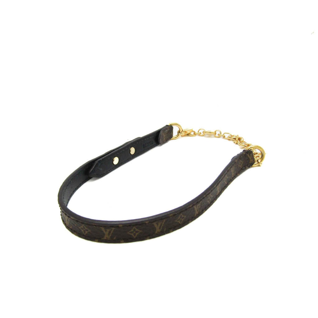 Bracelet Leather and Metal and Monogram