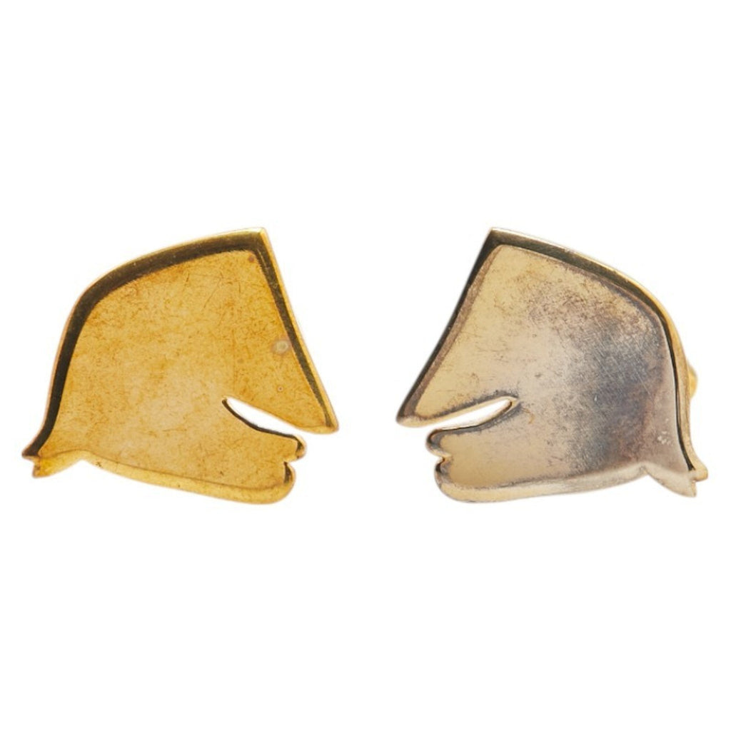 Cheval Horse Cufflinks Gold Plated Bracelet