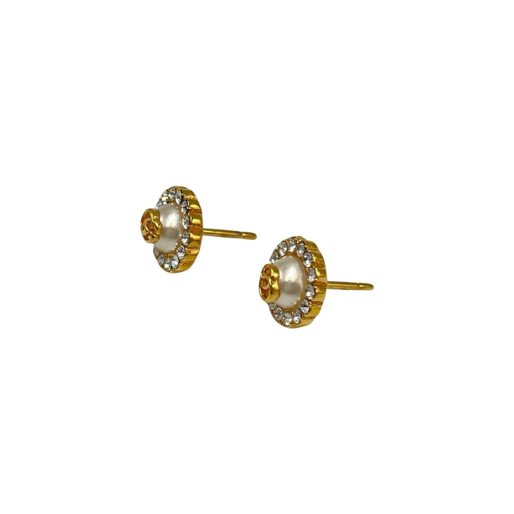 Earrings Gold Metal