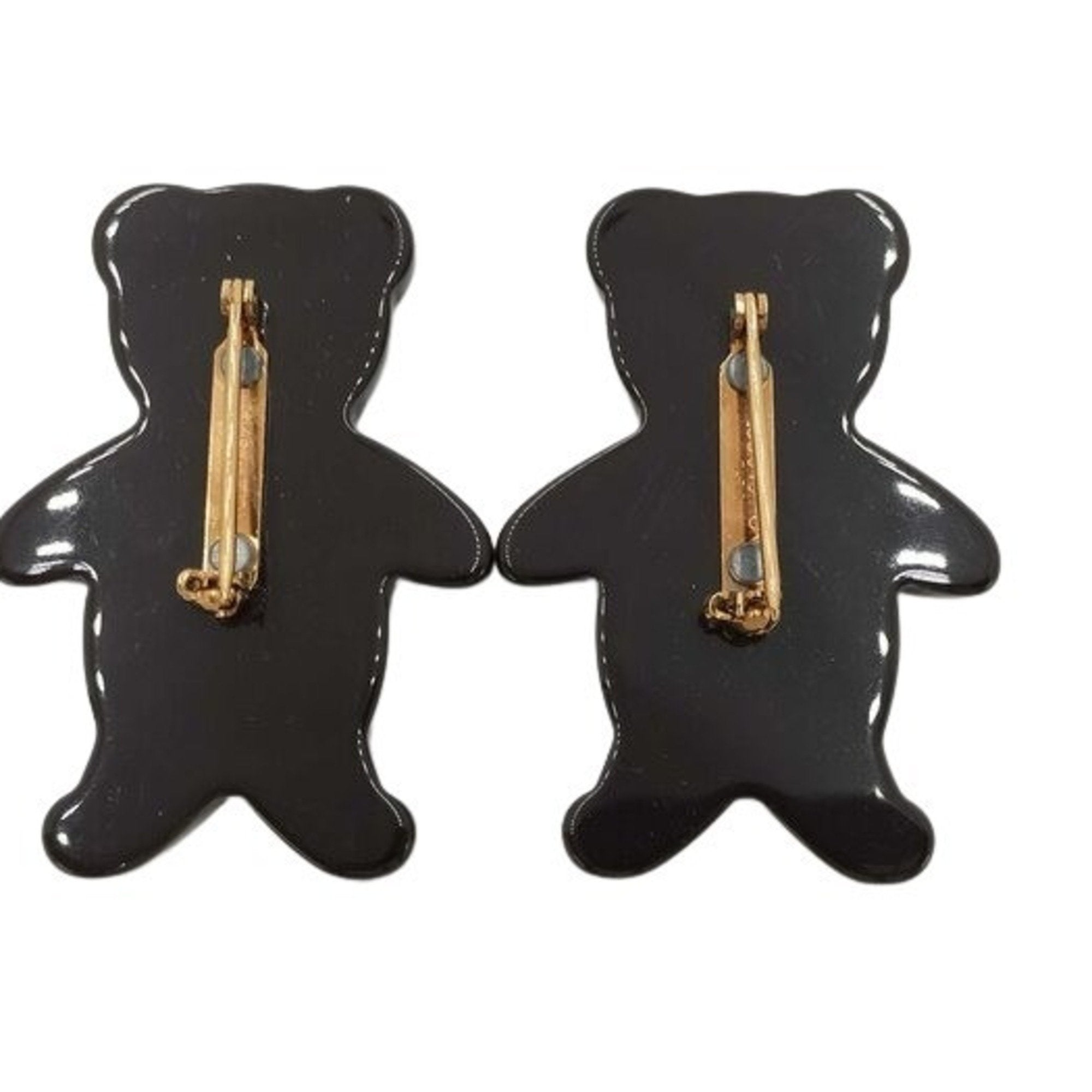 Brooch Brown Plastic