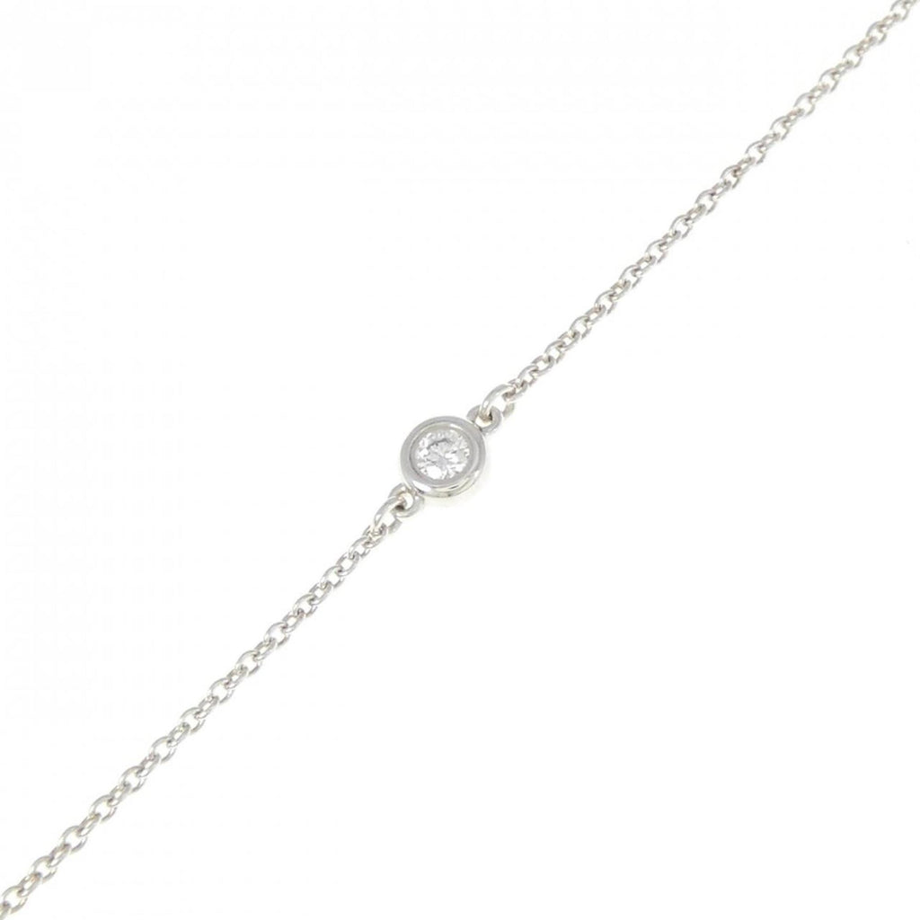 Elsa Peretti Diamonds By The Yard Pendant Necklace Sterling Silver and Diamond