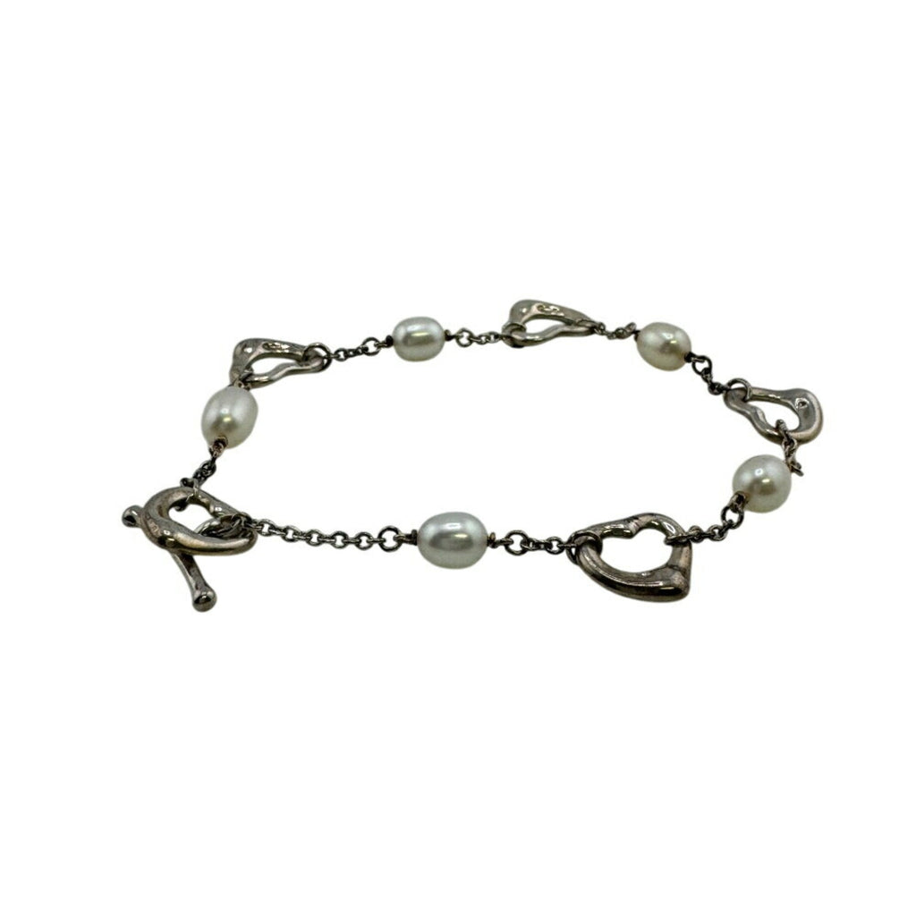 Heart Charm Bracelet Sterling Silver