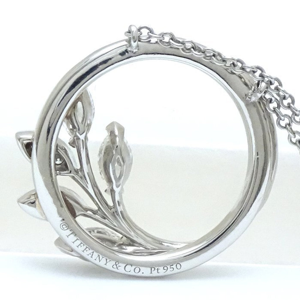 Victoria Pendant Necklace Platinum With Diamond Small