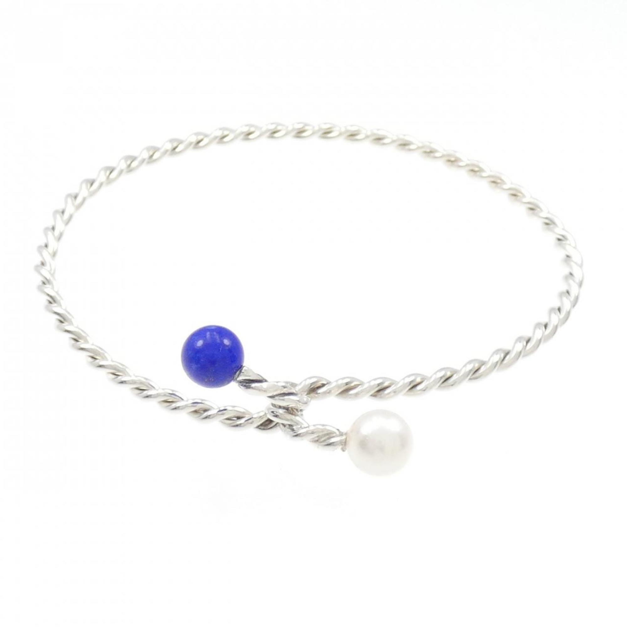 Bangle Sterling Silver with Lapis Lazuli Bracelet