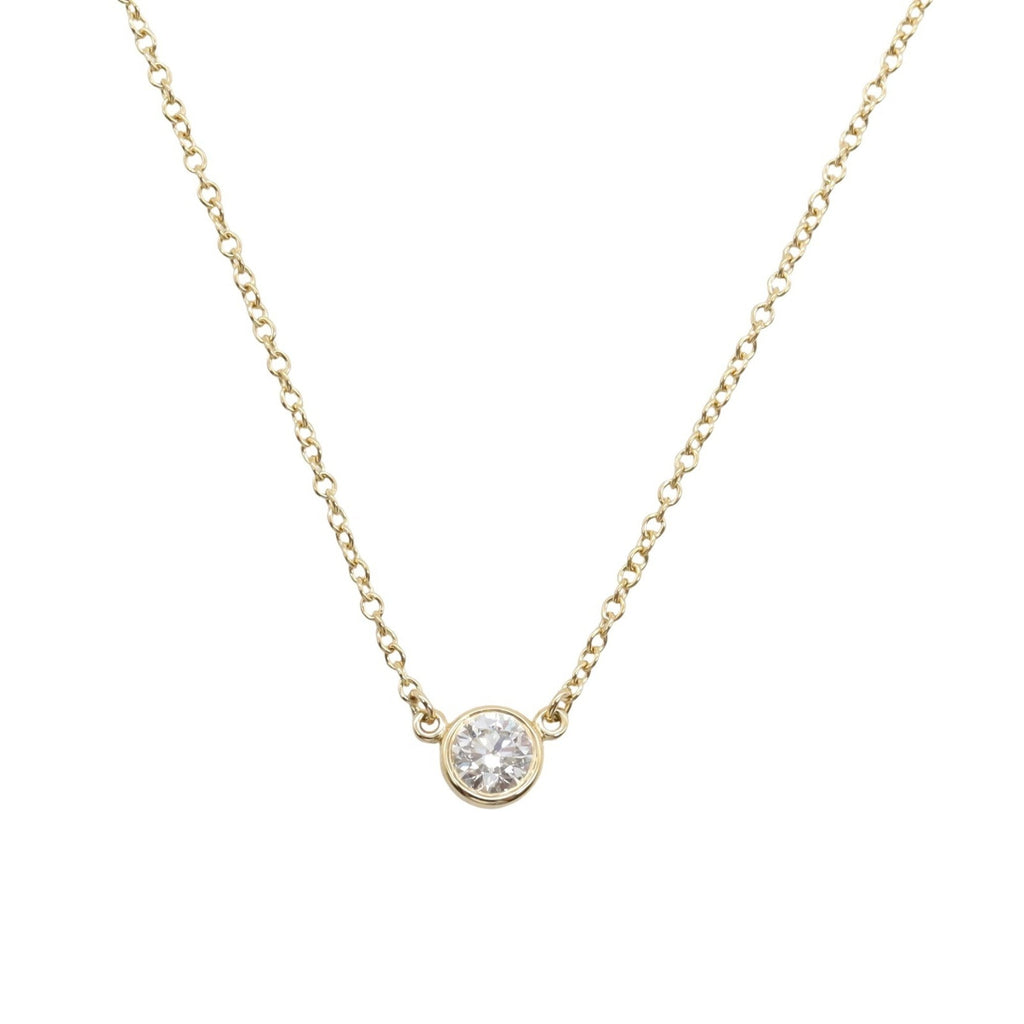Elsa Peretti Diamonds By The Yard Pendant Necklace 18K Yellow Gold and Diamond