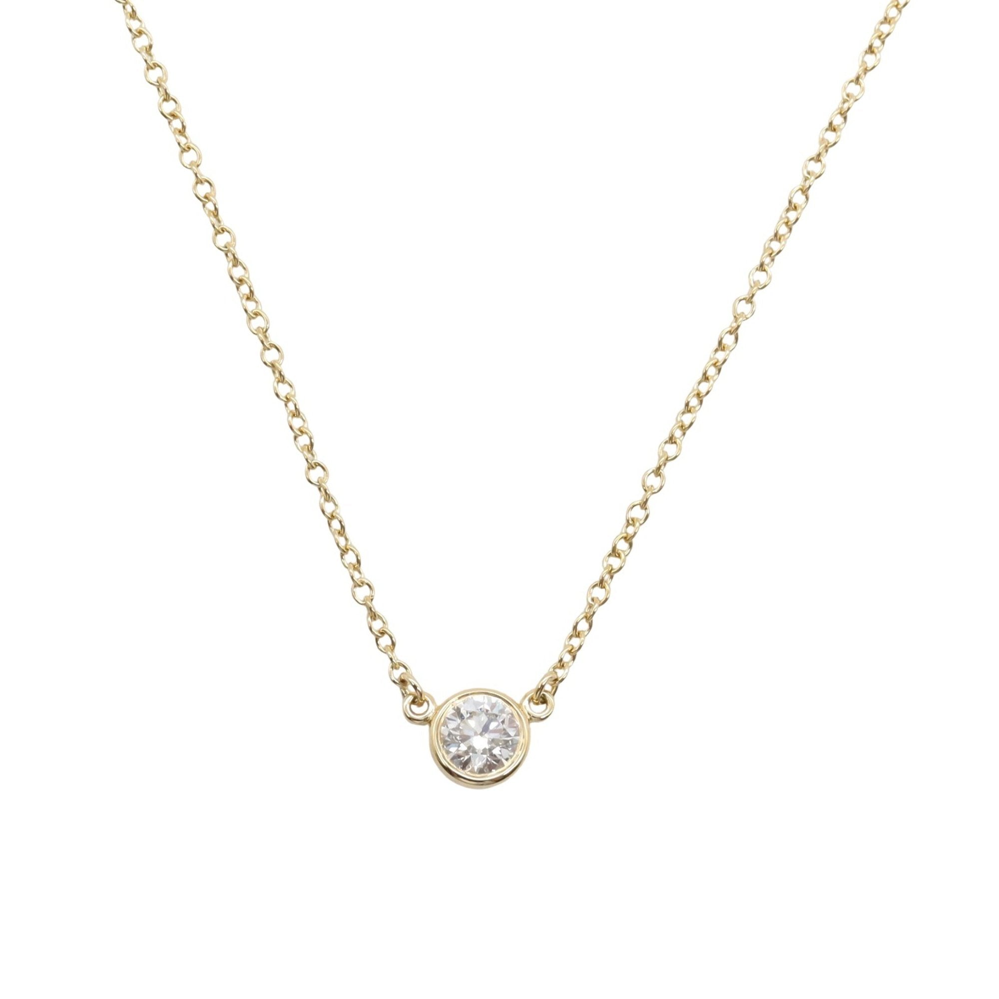 Elsa Peretti Diamonds By The Yard Pendant Necklace 18K Yellow Gold and Diamond