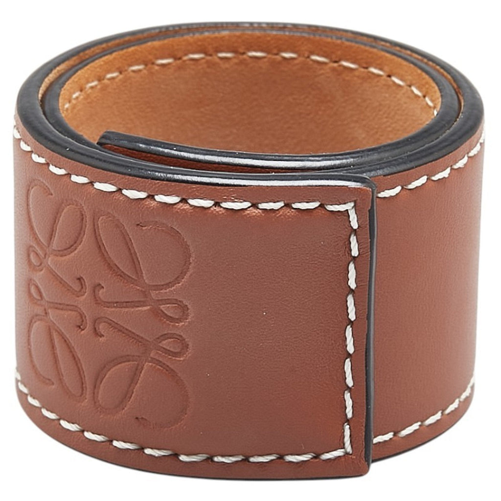 Anagram Bracelet Leather Brown Small