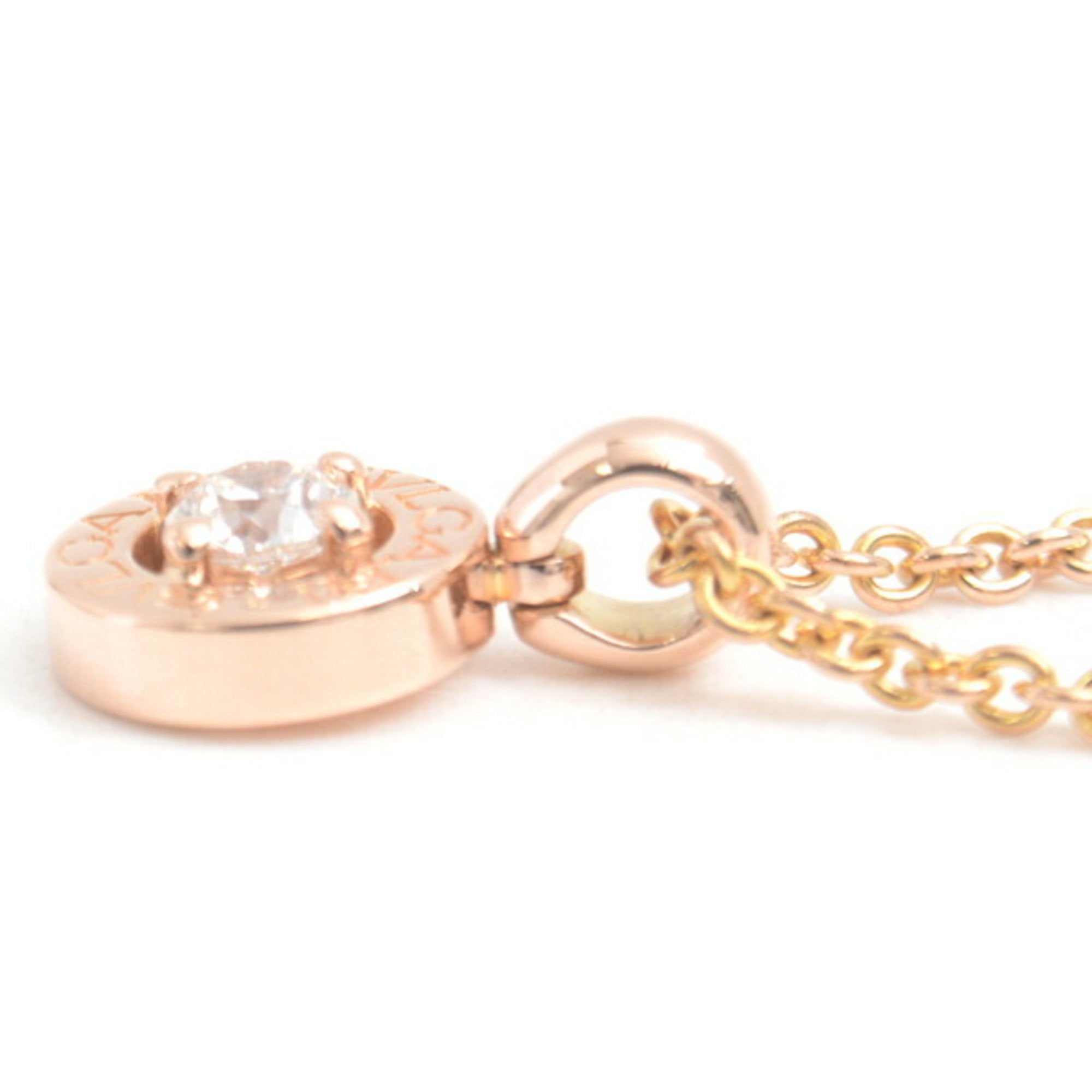 Pendant Necklace 18K Rose Gold with Diamond