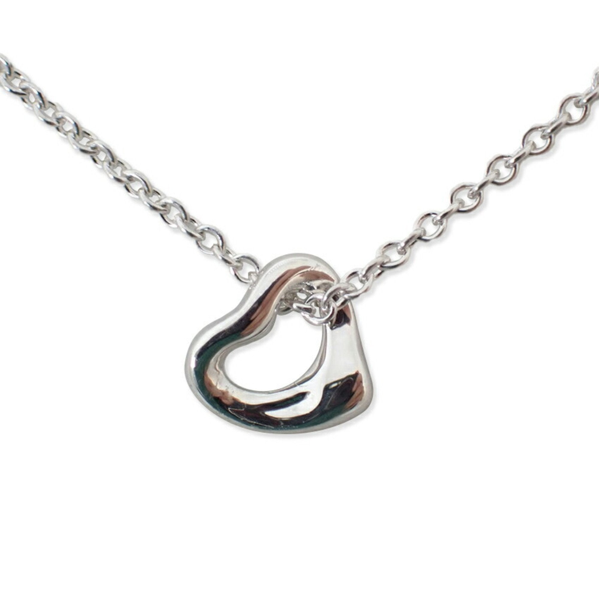 Heart Pendant Necklace Sterling Silver