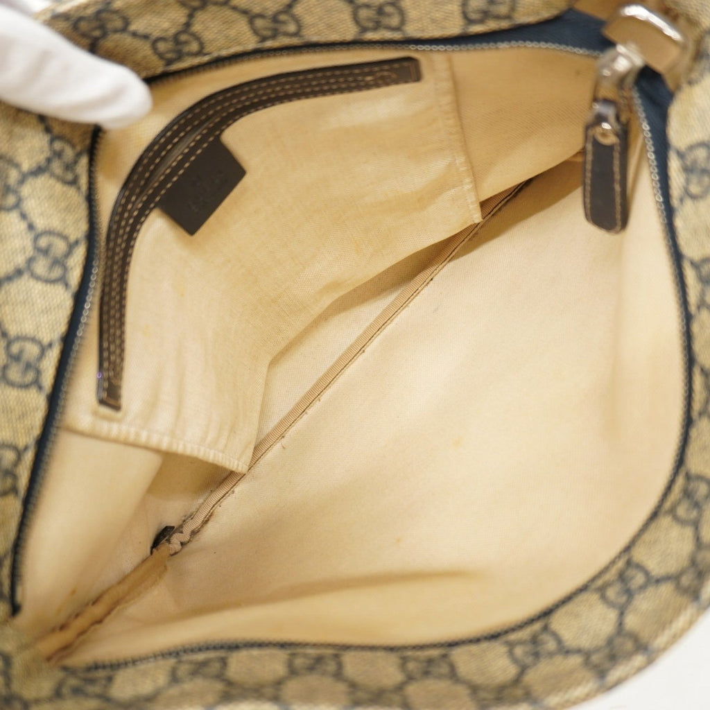 Zip Top Messenger Bag GG Coated Canvas Large