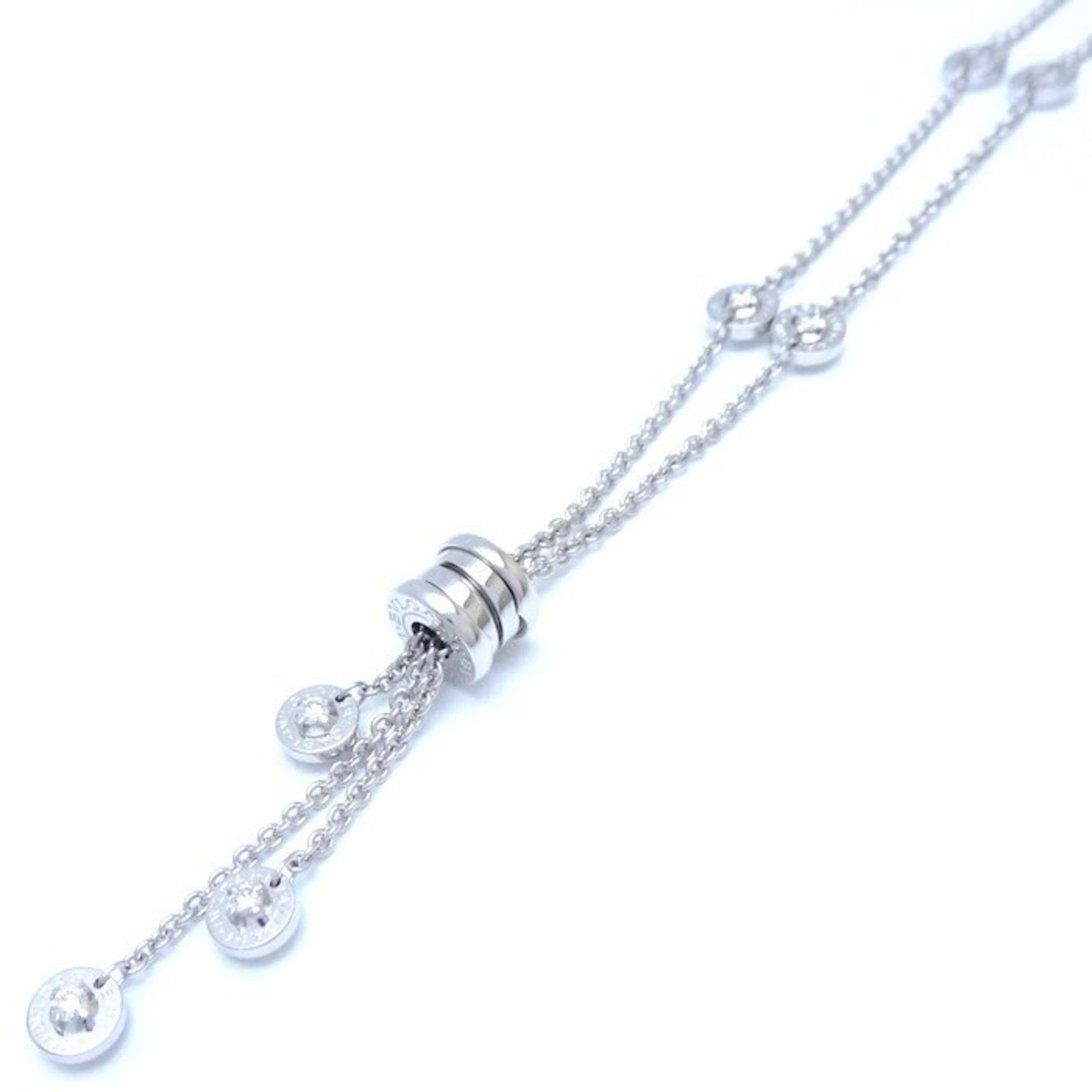 B.Zero1 Element Pendant Necklace 18K White Gold with Diamond