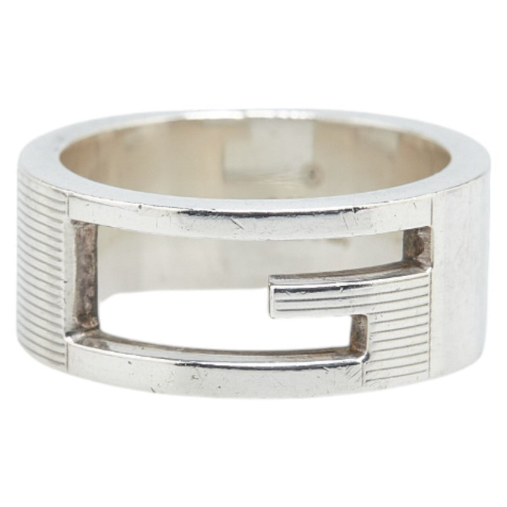 Branded G Band Ring Sterling Silver