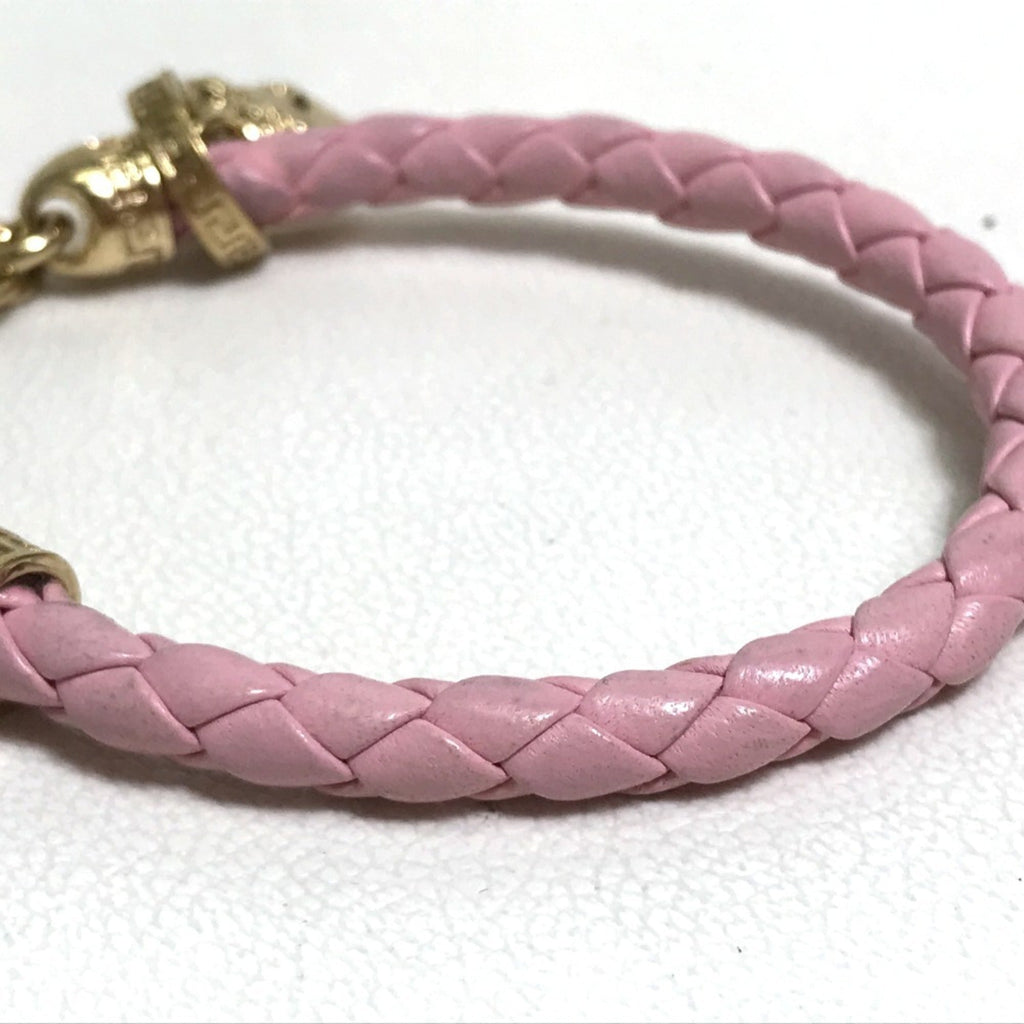 Medusa Bracelet Leather and Metal