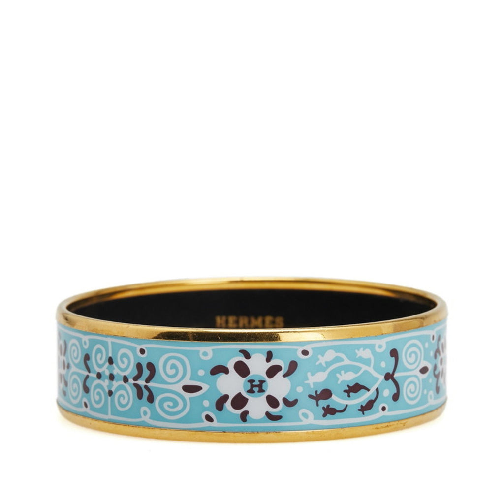 Cloisonné and Enamel Bracelet Blue and Gold