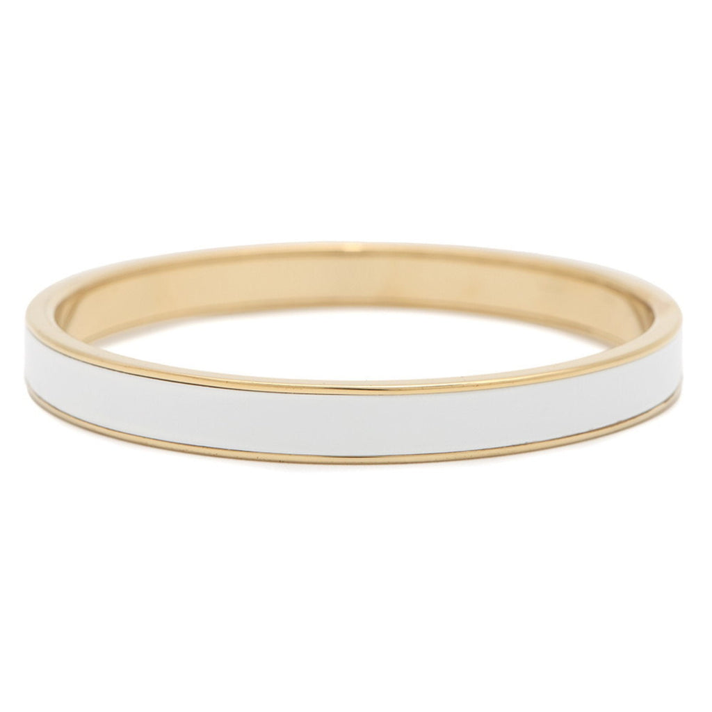 Bracelet Enamel and Metal White