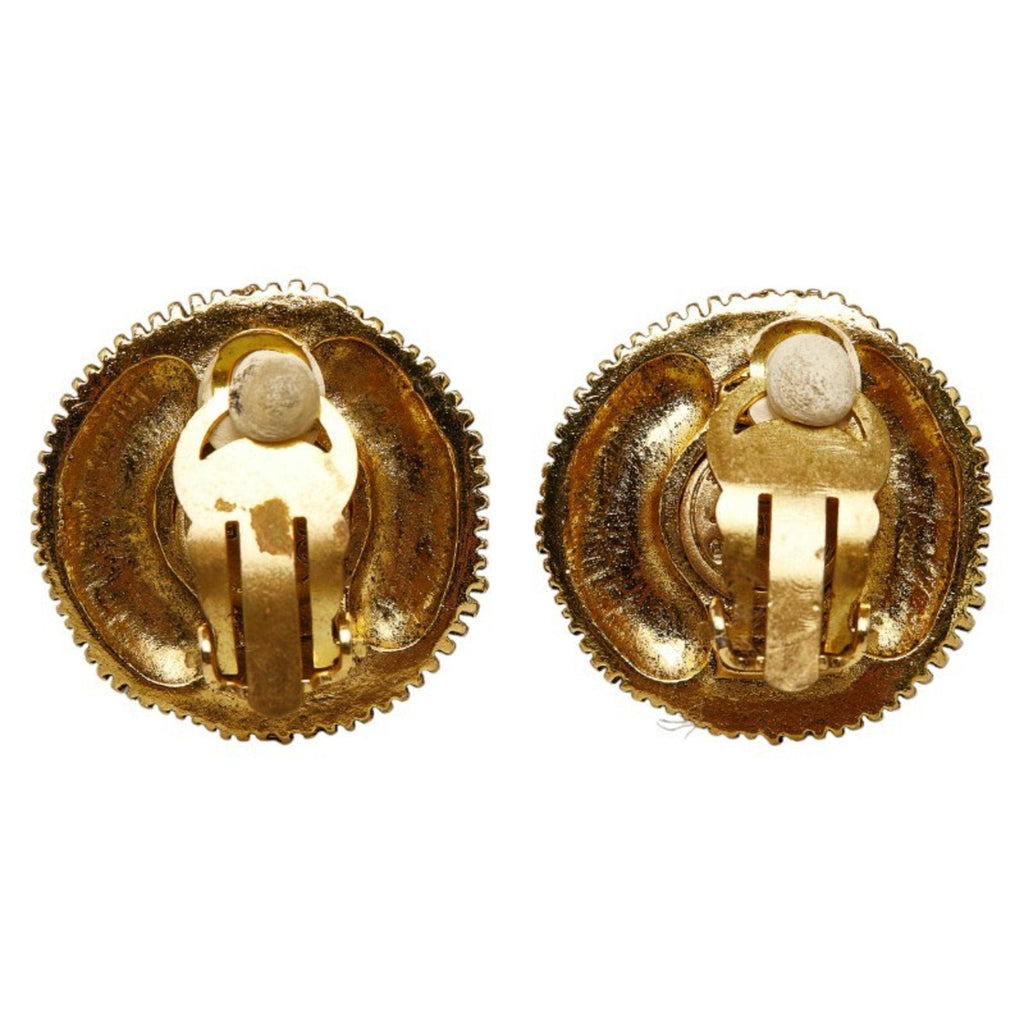 Clip-On Earrings Pearl Clip-On Gold-Tone Metal