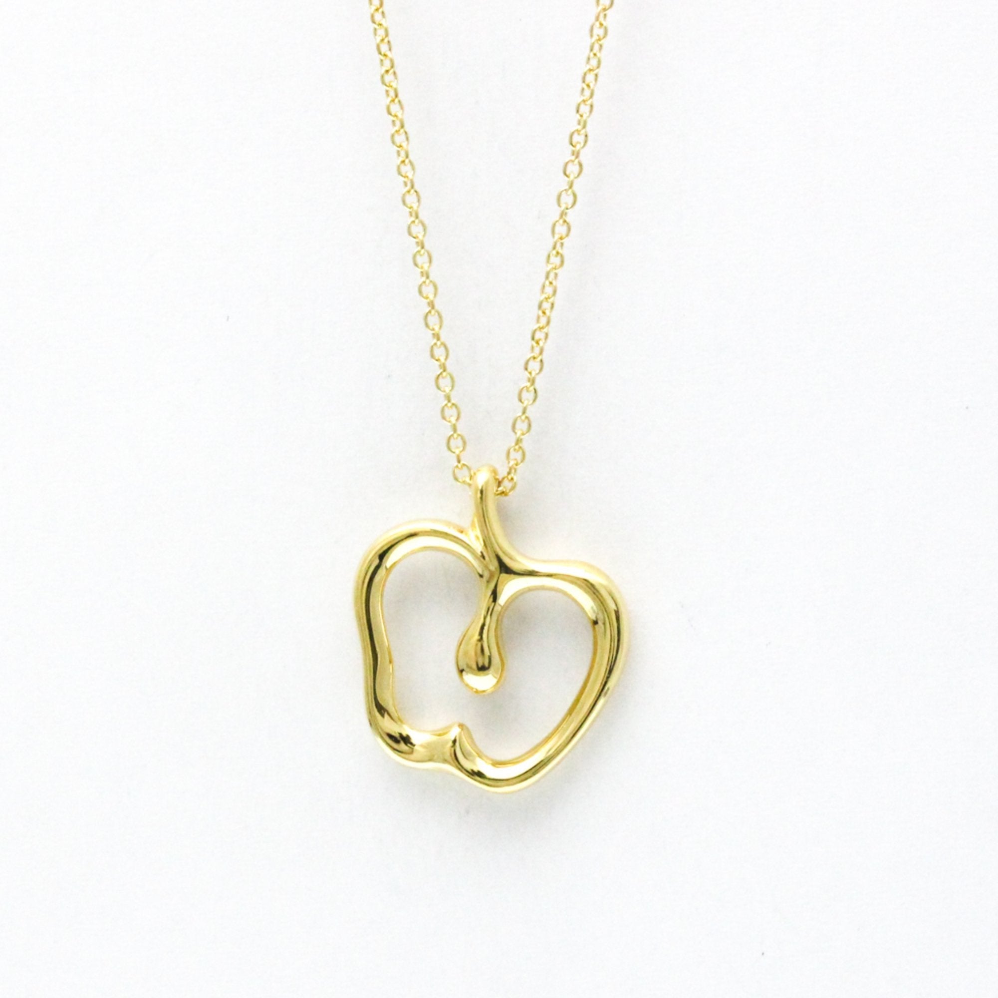 Apple Pendant Necklace 18K Yellow Gold
