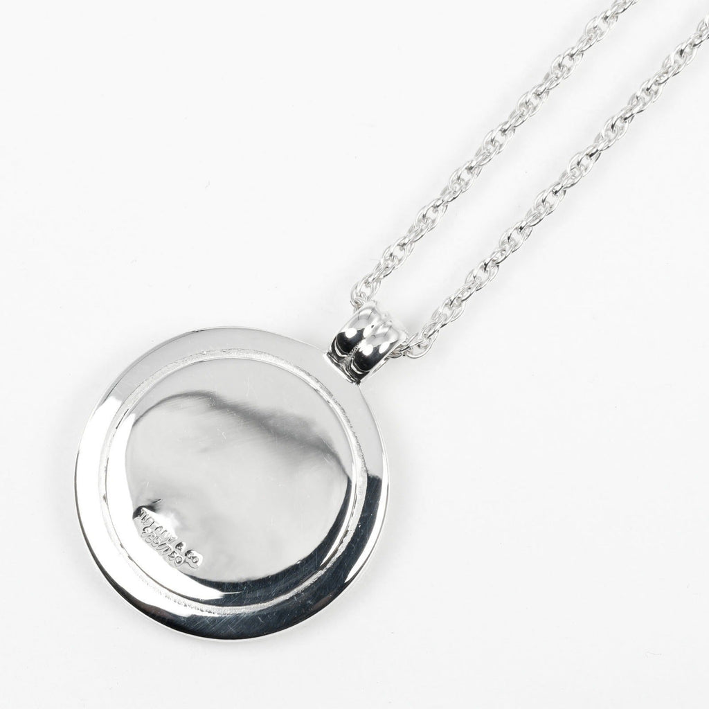 Pendant Necklace Sterling Silver and 18K Yellow Gold