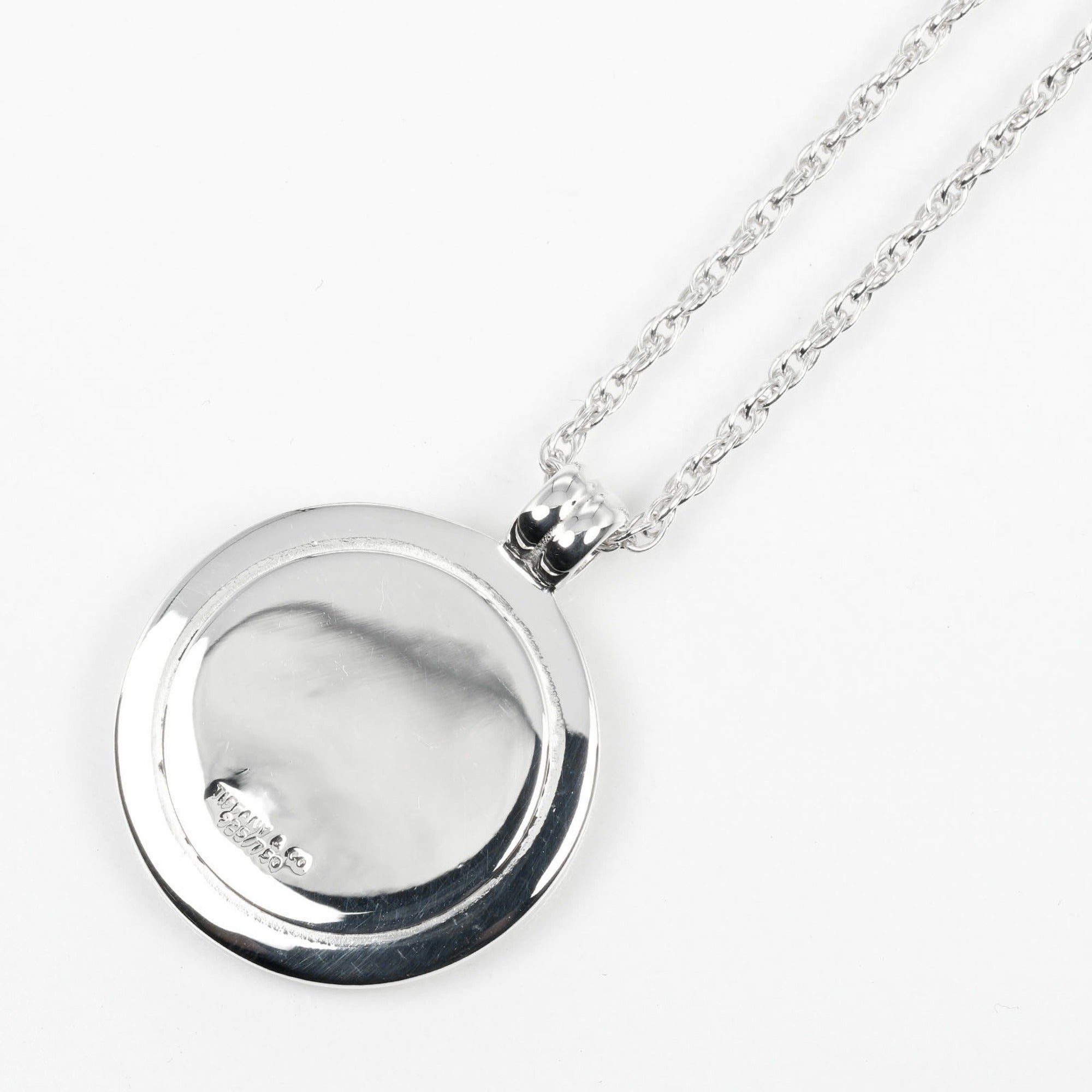 Pendant Necklace Sterling Silver and 18K Yellow Gold