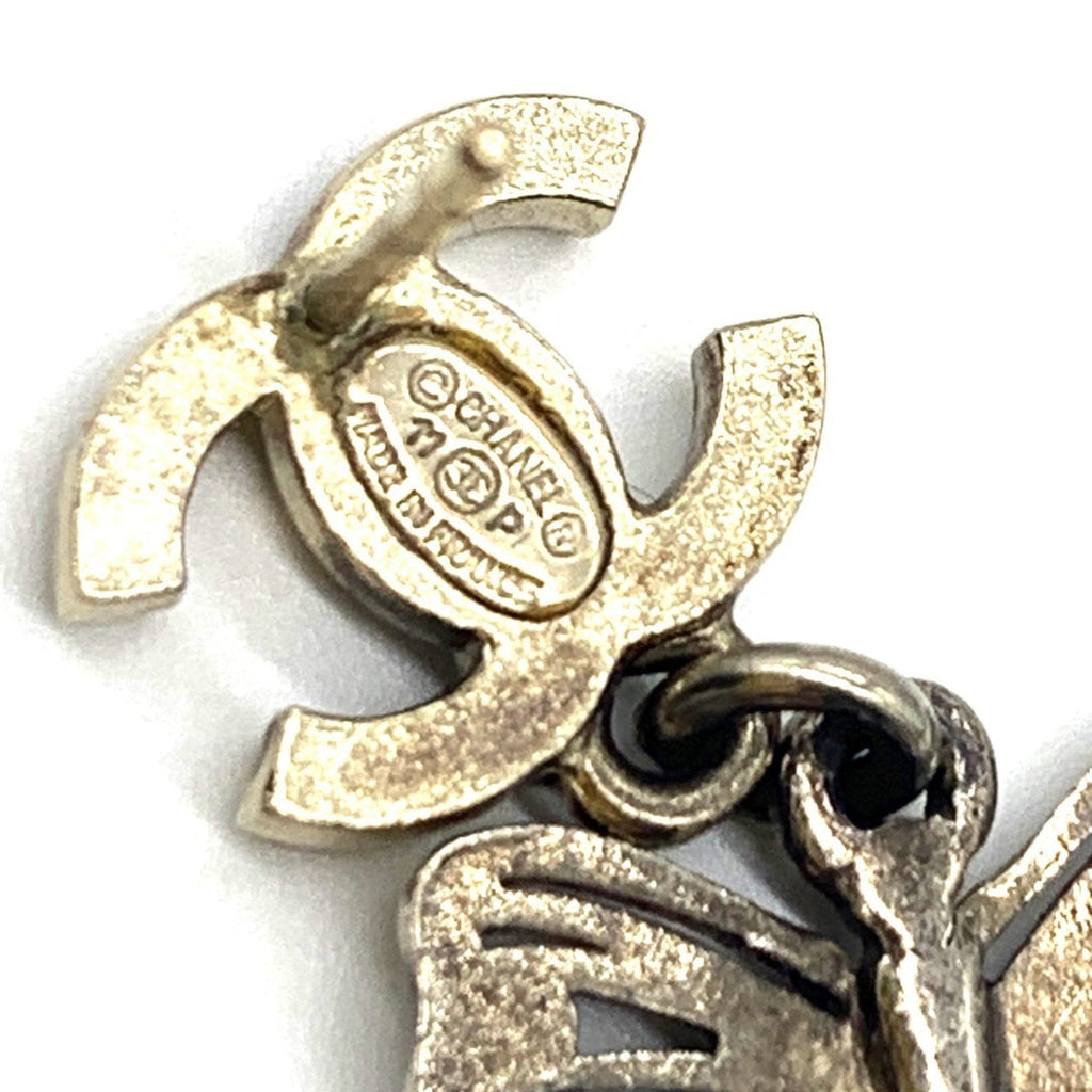 CC Logo Butterfly Earrings Metal