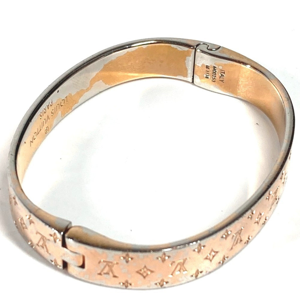 Monogram Bangle Metal and Monogram Pink Bracelet