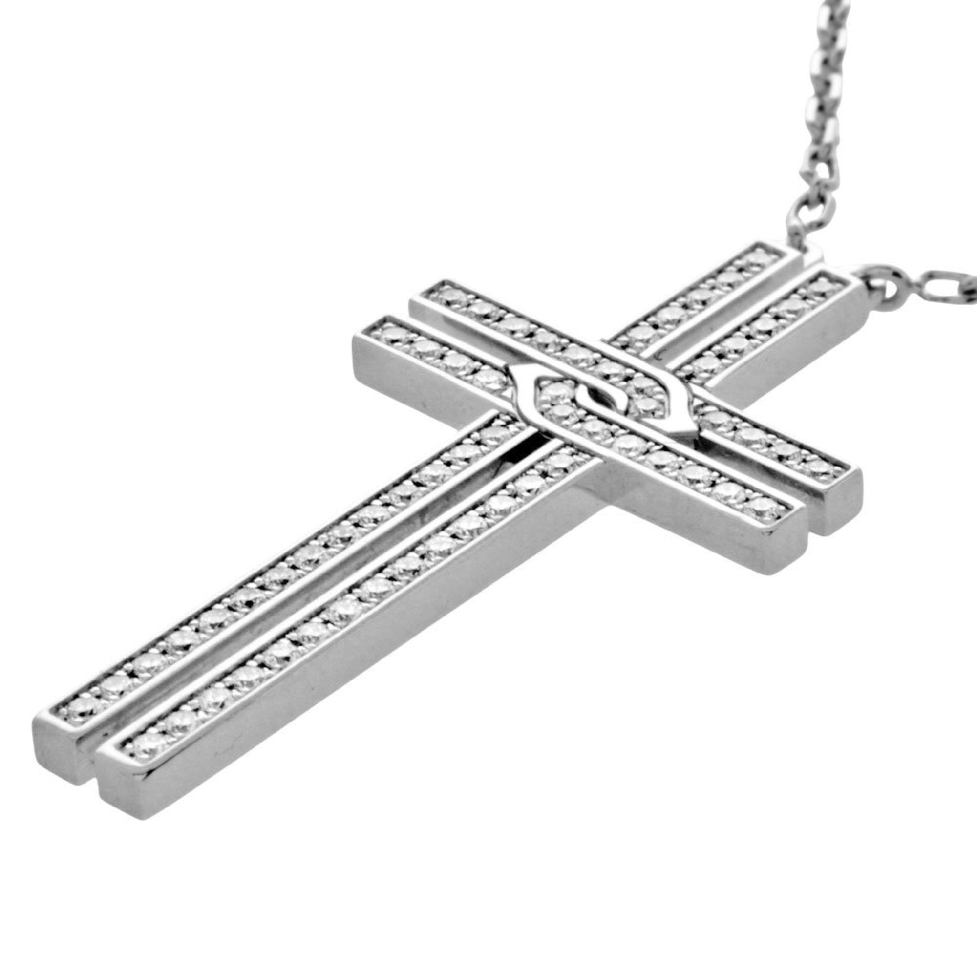 Pendant Necklace 18K White Gold with Diamond