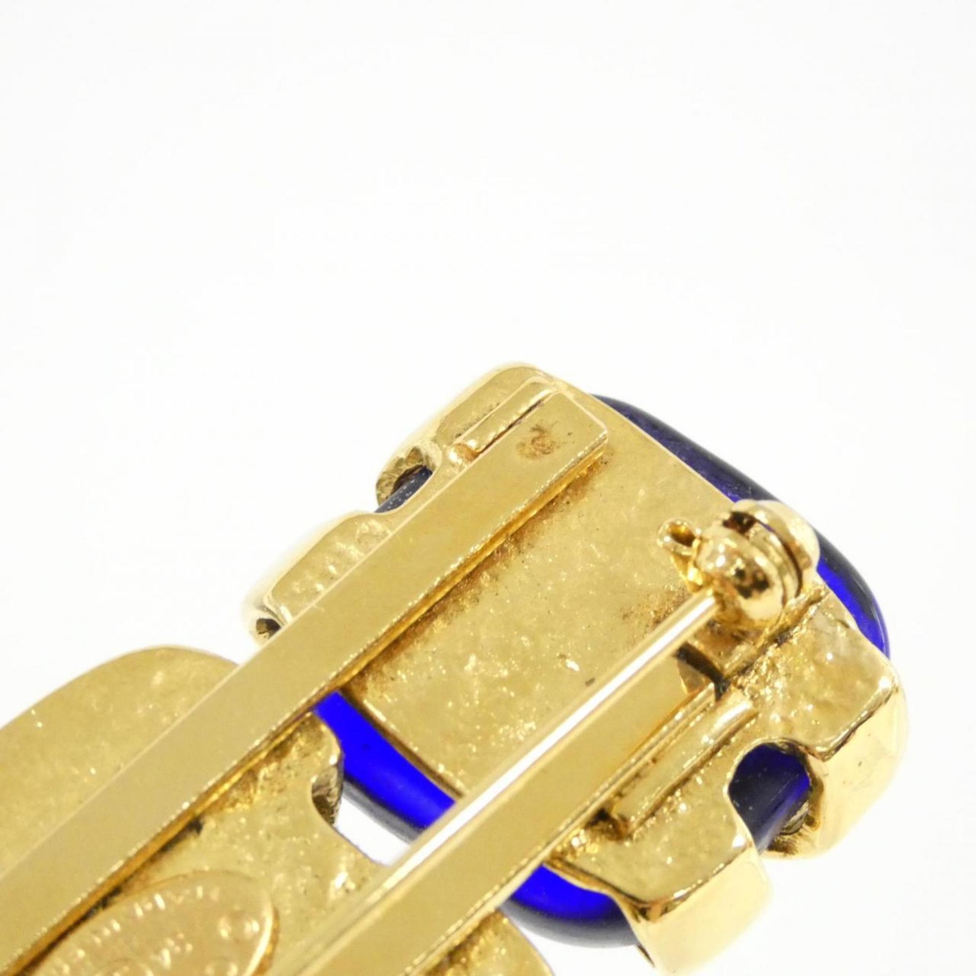 Brooch Blue and Gold