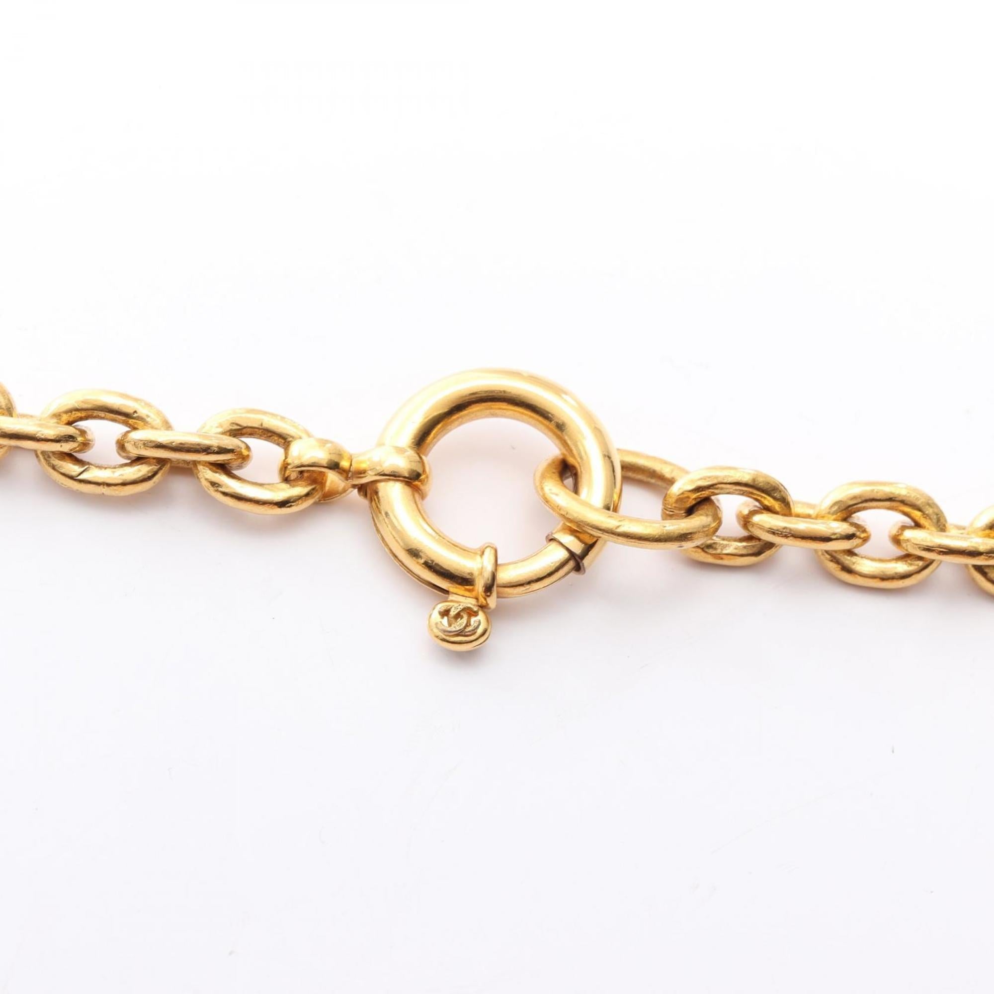 CC Logo Pendant Necklace Metal