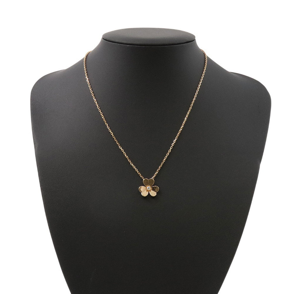 Pendant Necklace 18K Rose Gold with Diamond Small