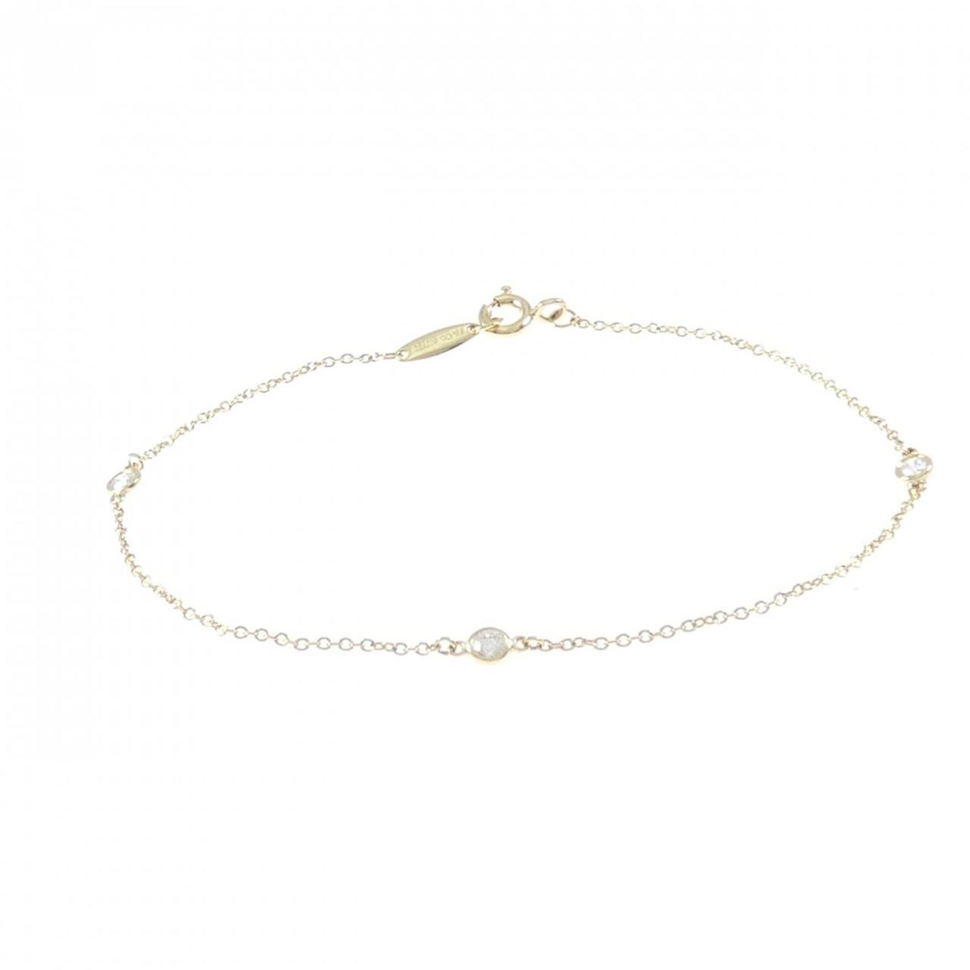 Elsa Peretti Diamonds By The Yard Pendant Necklace 18K Yellow Gold and Diamond