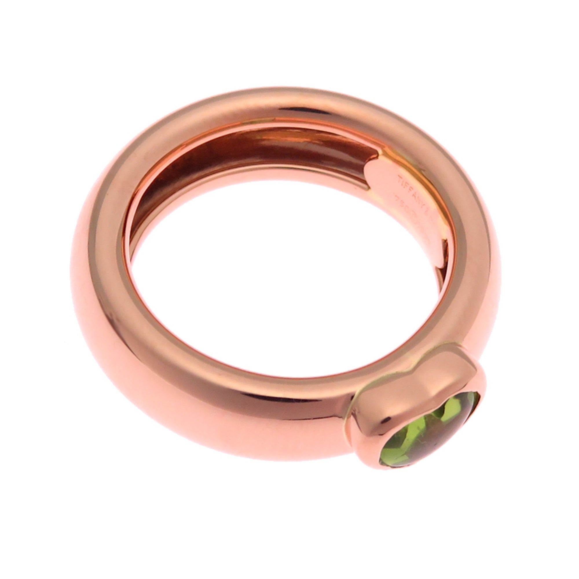 Ring 18K Rose Gold with Peridot