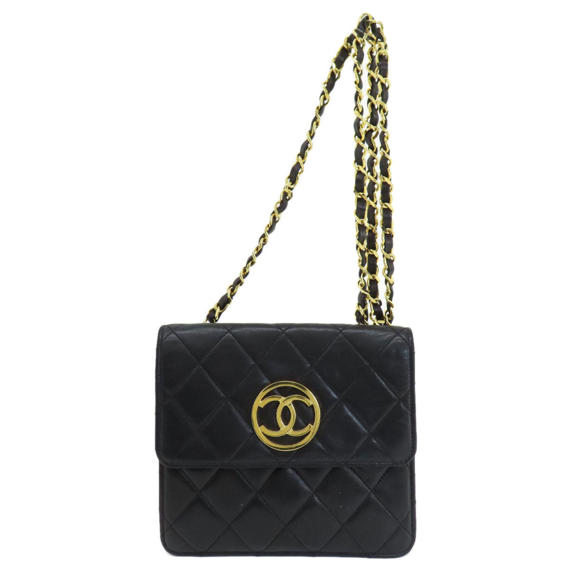 Vintage CC Chain Flap Bag Quilted Lambskin Mini