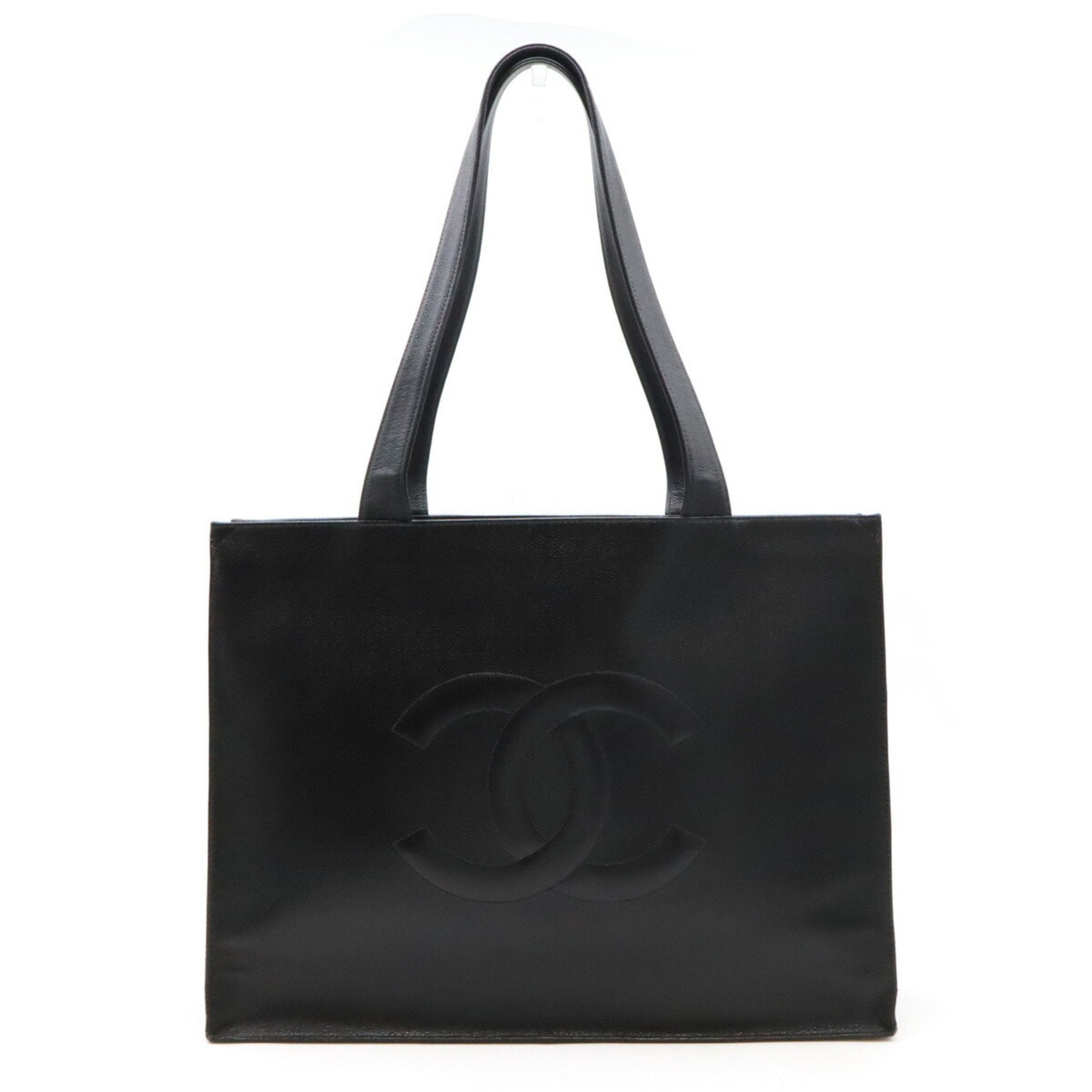 Vintage Timeless Shopping Tote Caviar
