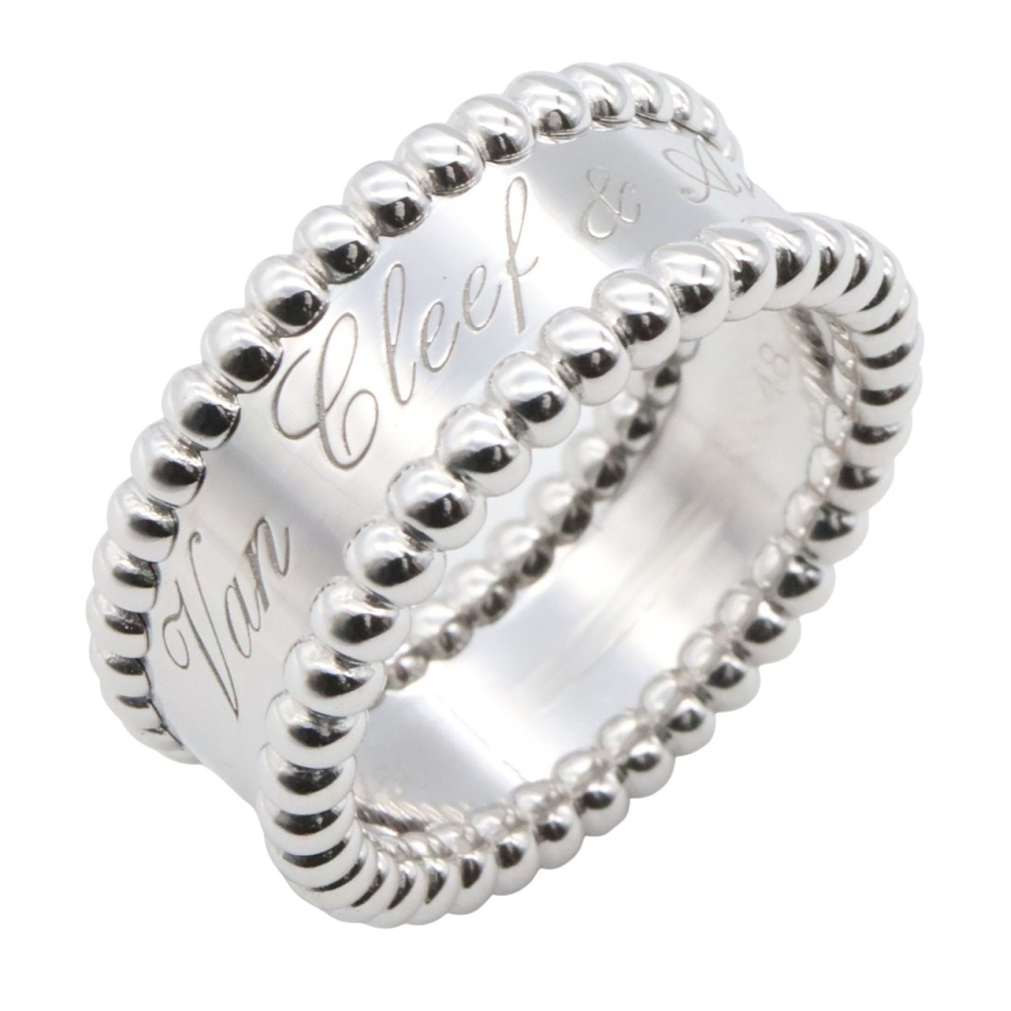 Perlée Senior Tulle Ring 18K White Gold