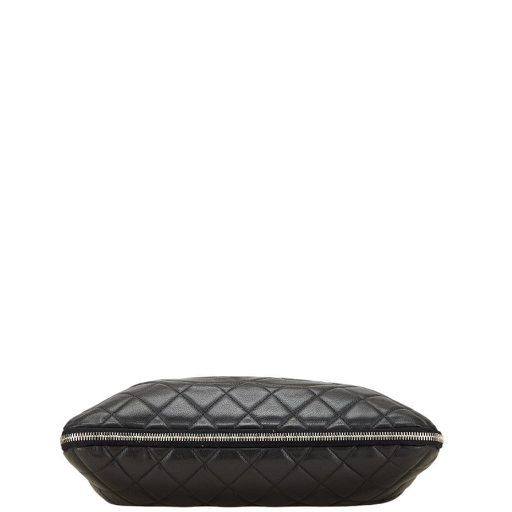 Timeless CC Expandable Tote Quilted Caviar Medium