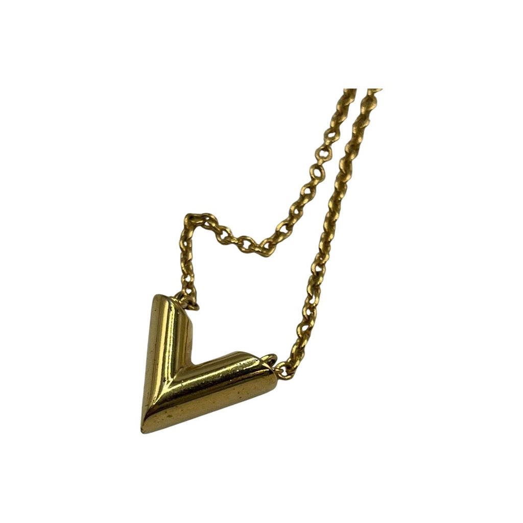 Essential V Pendant Necklace Gold