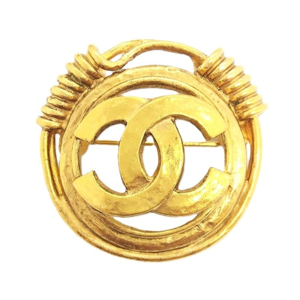 CC Logo Brooch Metal