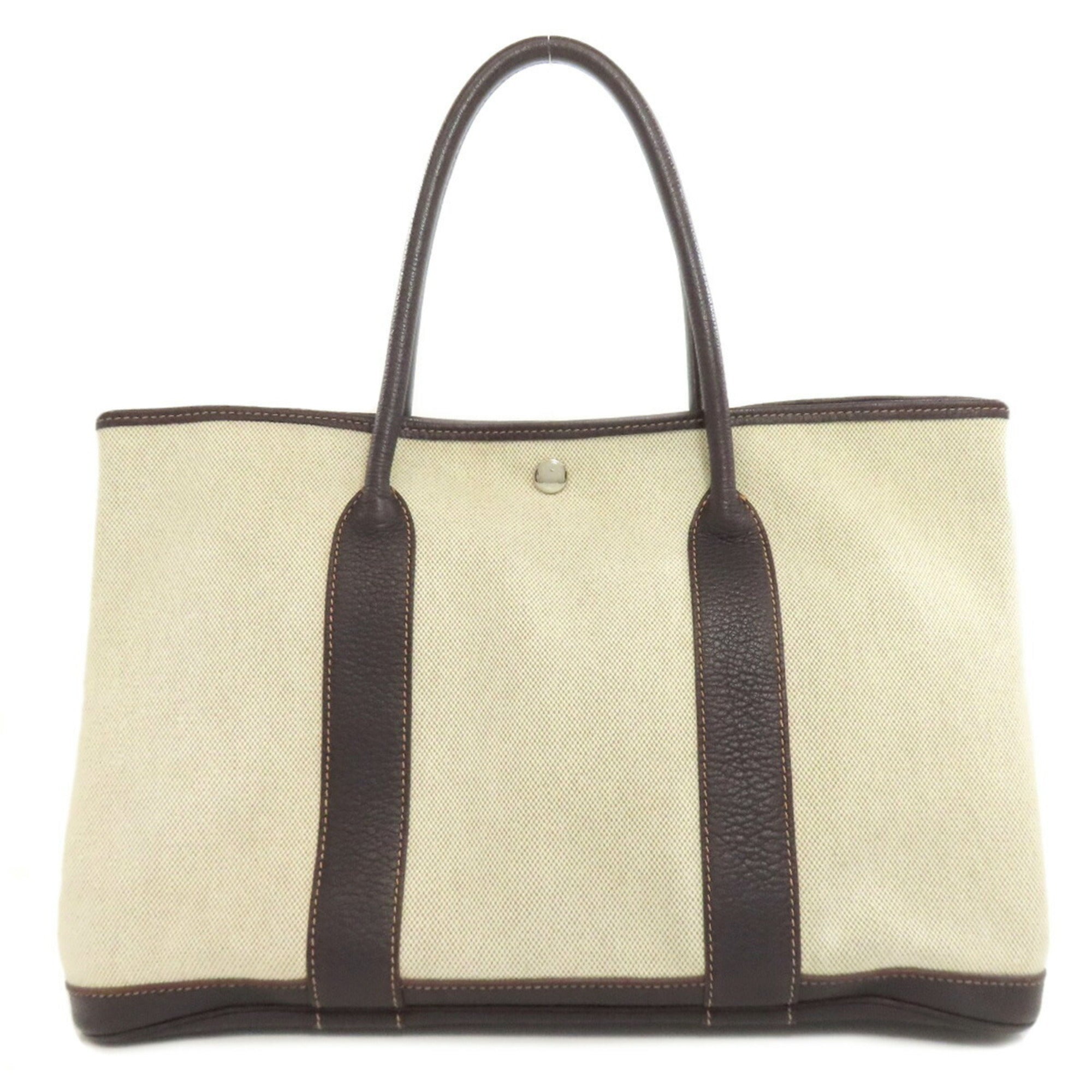 Garden Party Tote Toile and Leather 36