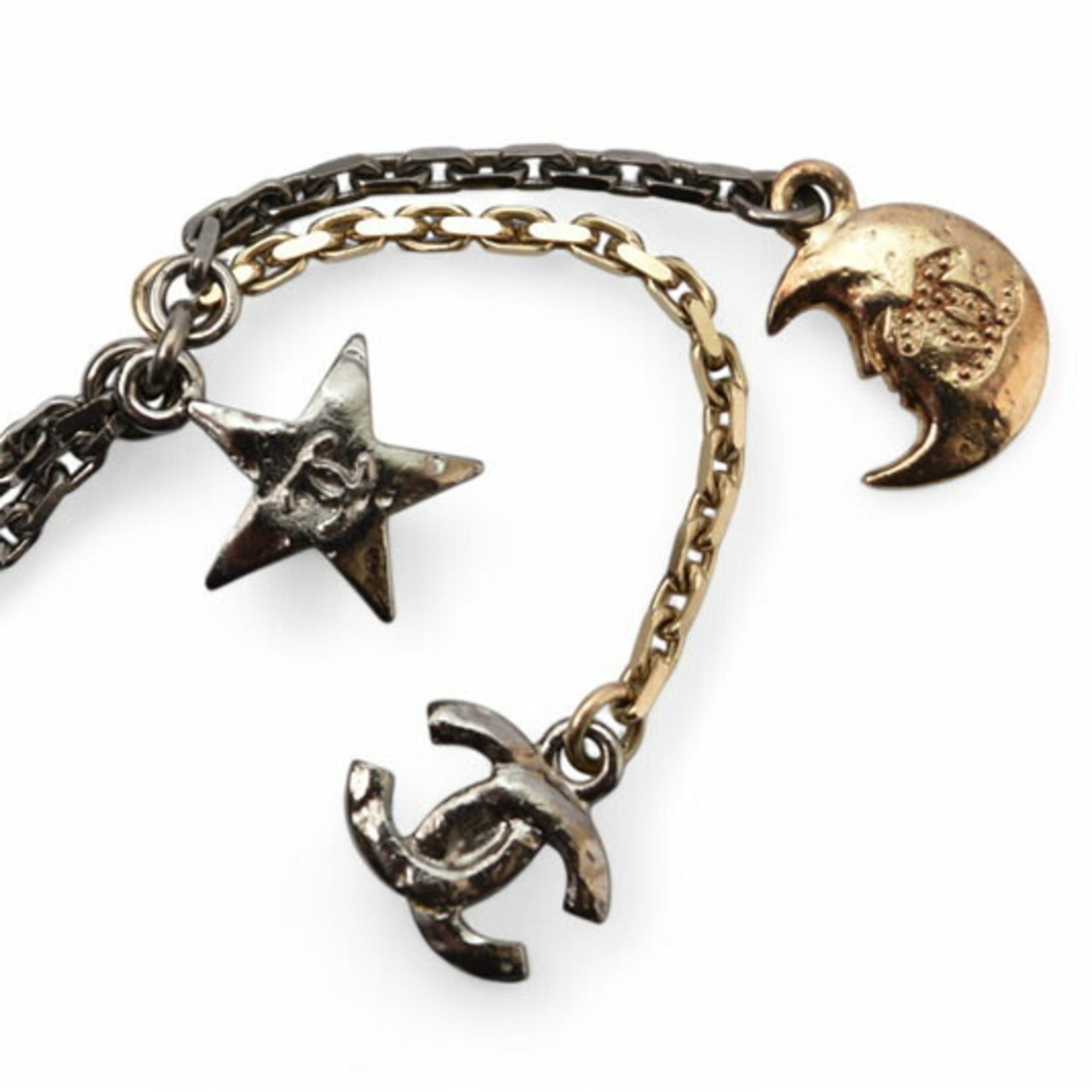 CC Logo Chain Star Bracelet Sterling Silver