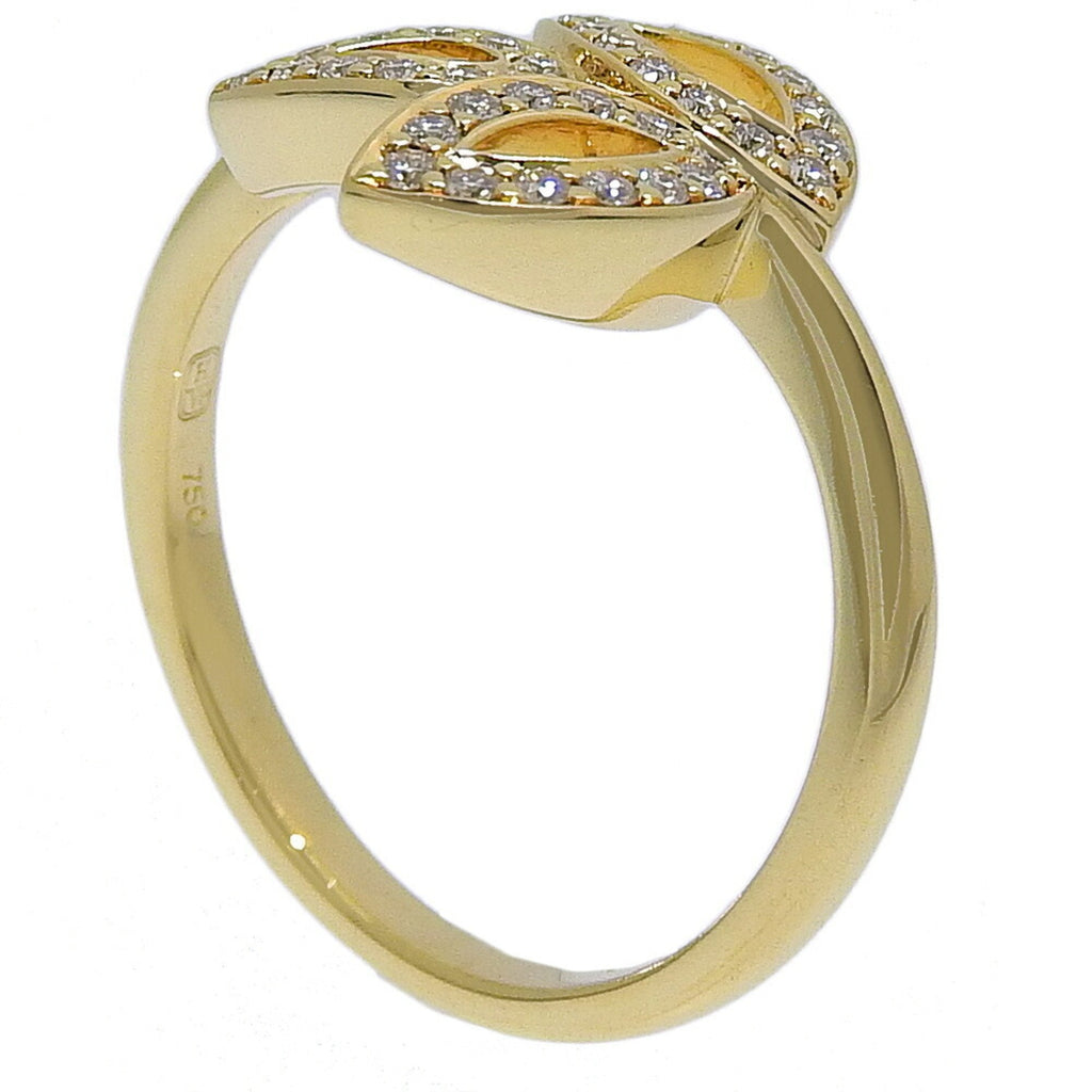 Lily Cluster Mini Ring 18K Yellow Gold with Diamond