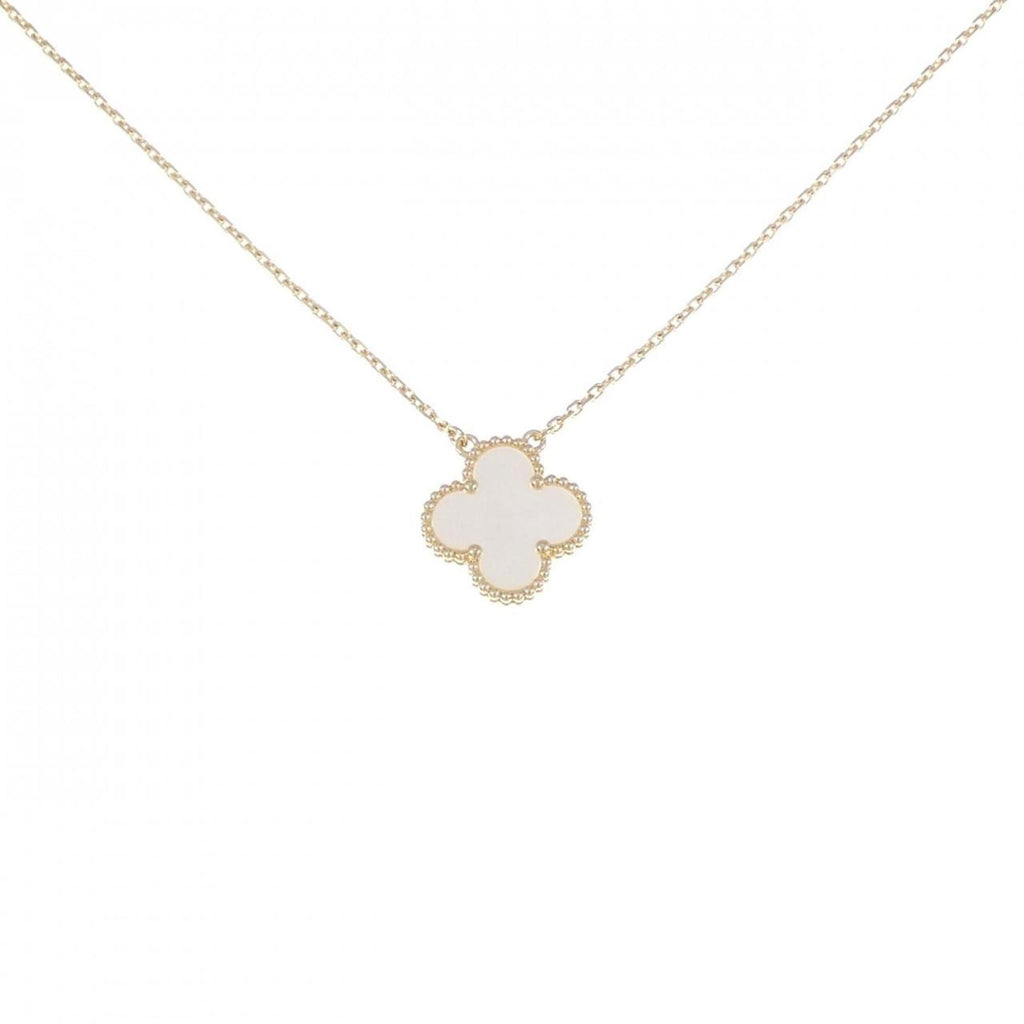 Vintage Alhambra Pendant Necklace 18K Yellow Gold