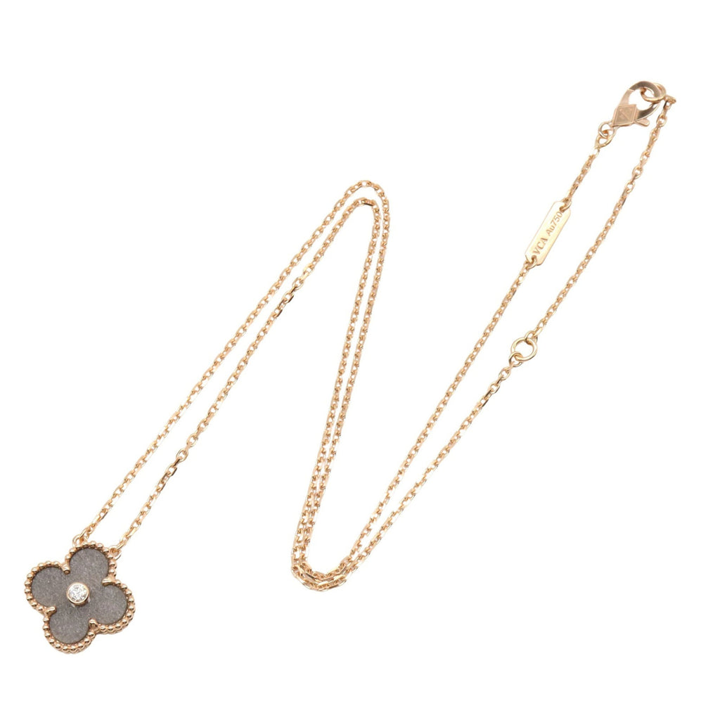 Vintage Alhambra Pendant Necklace 18K Rose Gold