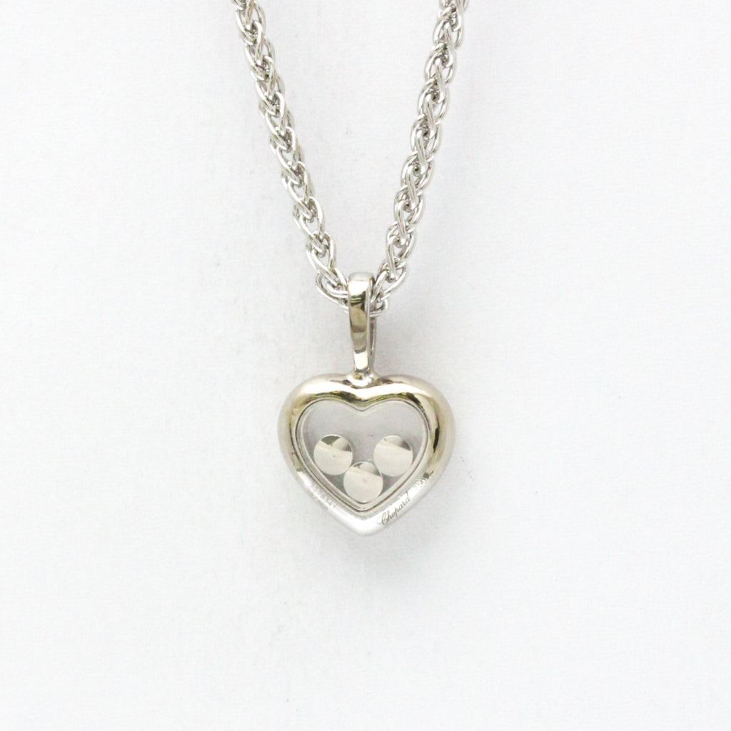 Heart Pendant Necklace 18K White Gold with Diamond