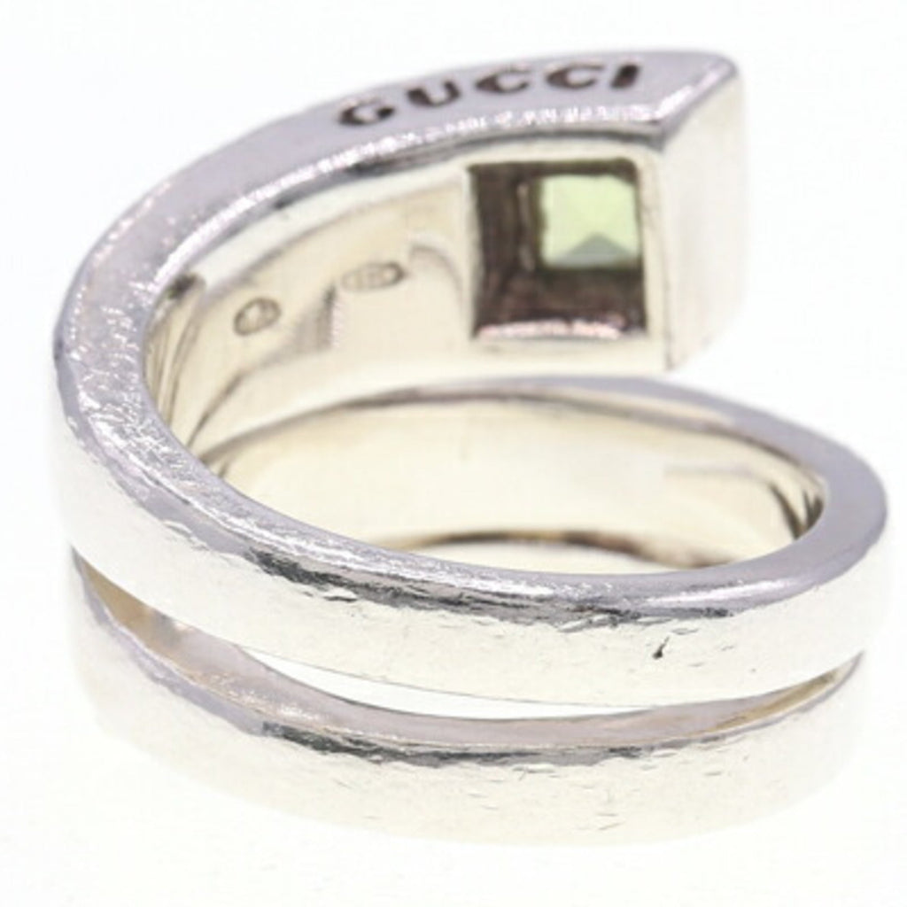 Spiral Ring Sterling Silver with Peridot